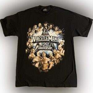 WRESTLEMANIA 40th ANNIVERSARY TEE - Vintage - Large